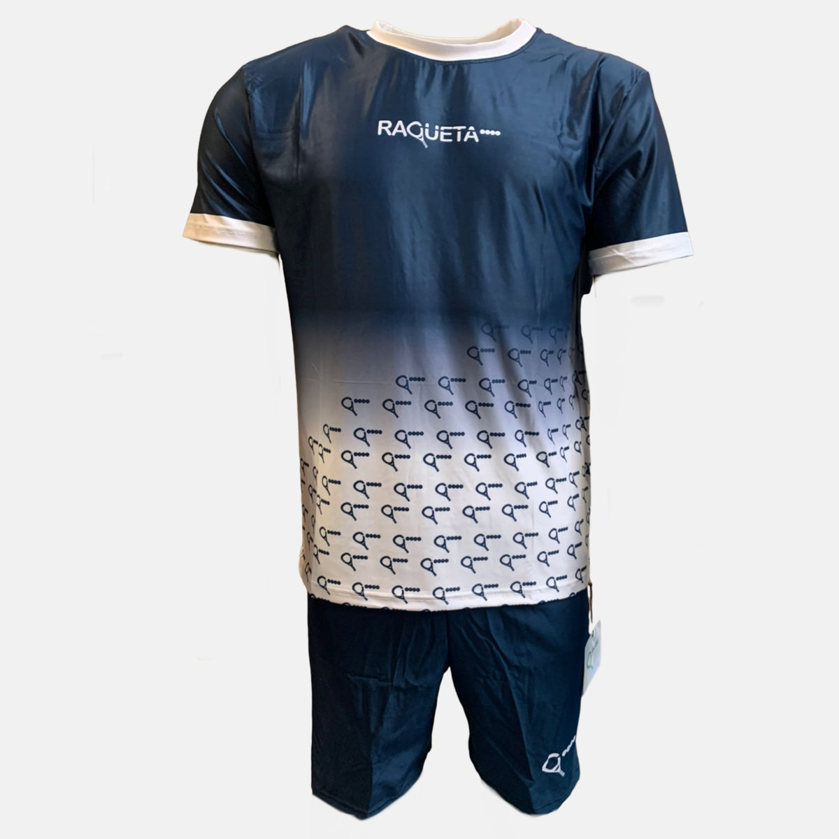Victor padel T-shirt (white/navy, men's)