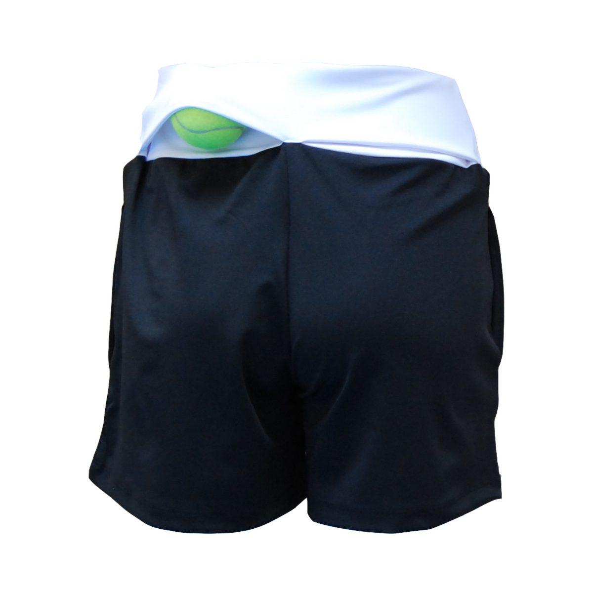 Lilly padel shorts (black and white, women's)