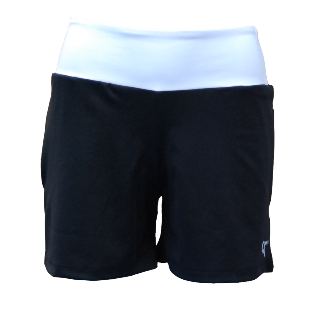 Lilly padel shorts (black and white, women's)