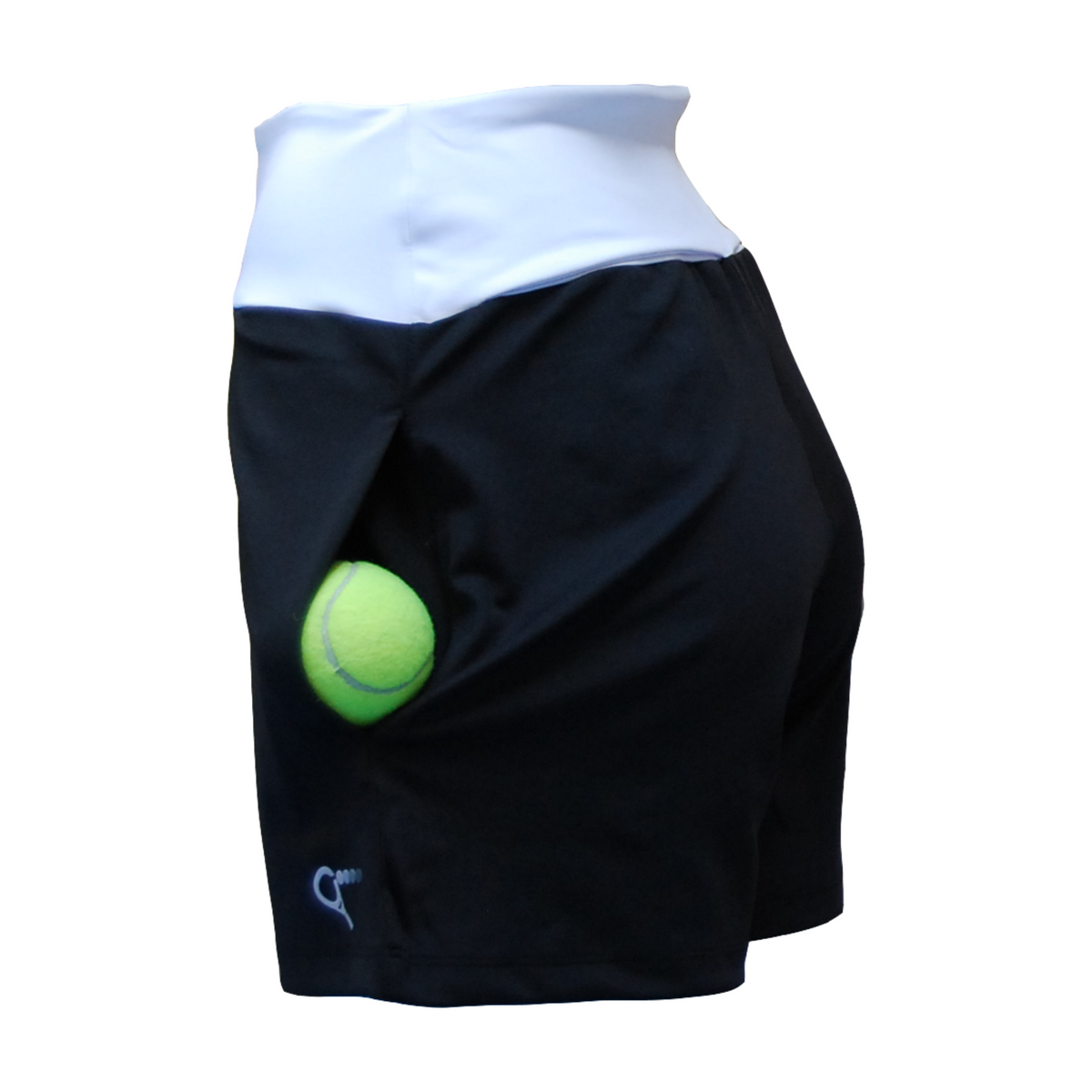 Lilly padel shorts (black and white, women's)
