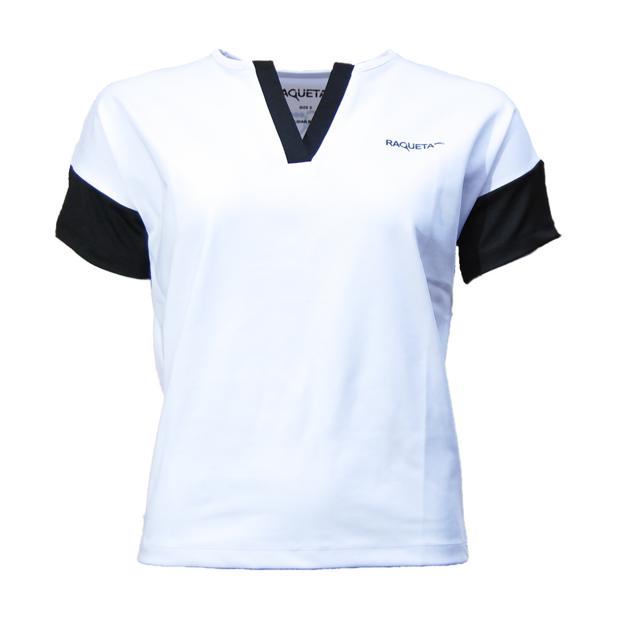 Emma padel t-shirt (white/black, women's)