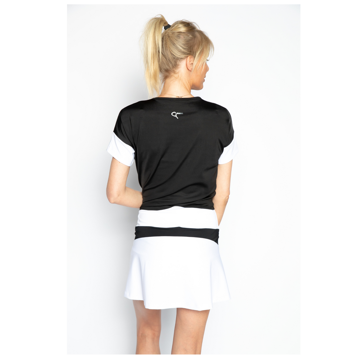 Emma padel t-shirt (black, women's)