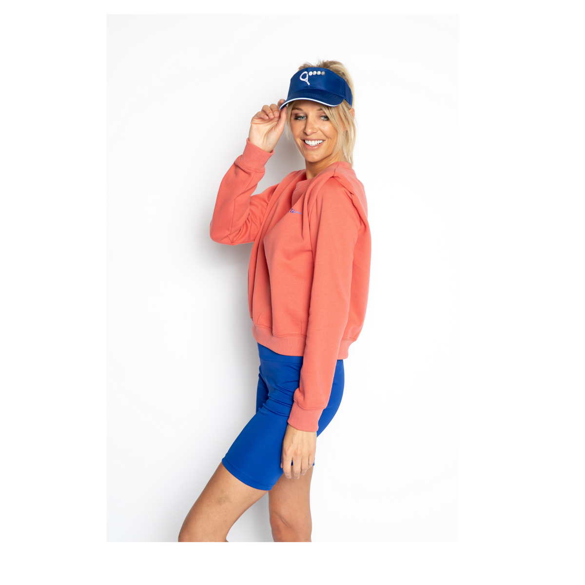Shorty padel sweater (coral, women's)