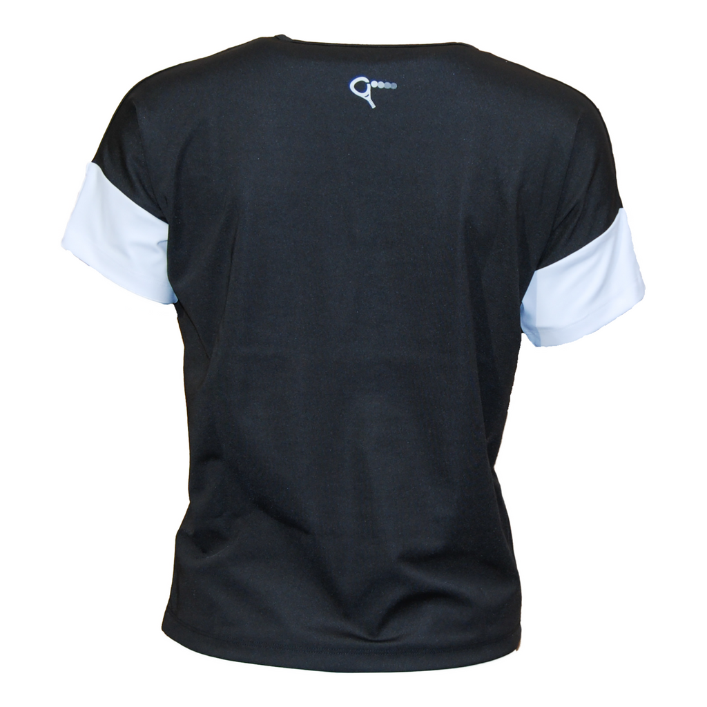 Emma padel t-shirt (black, women's)