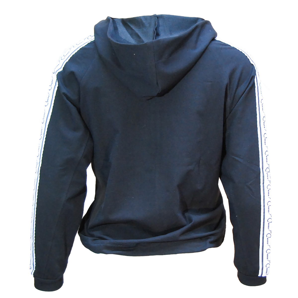 padel sweater with zipper Noor (black/white, women's)