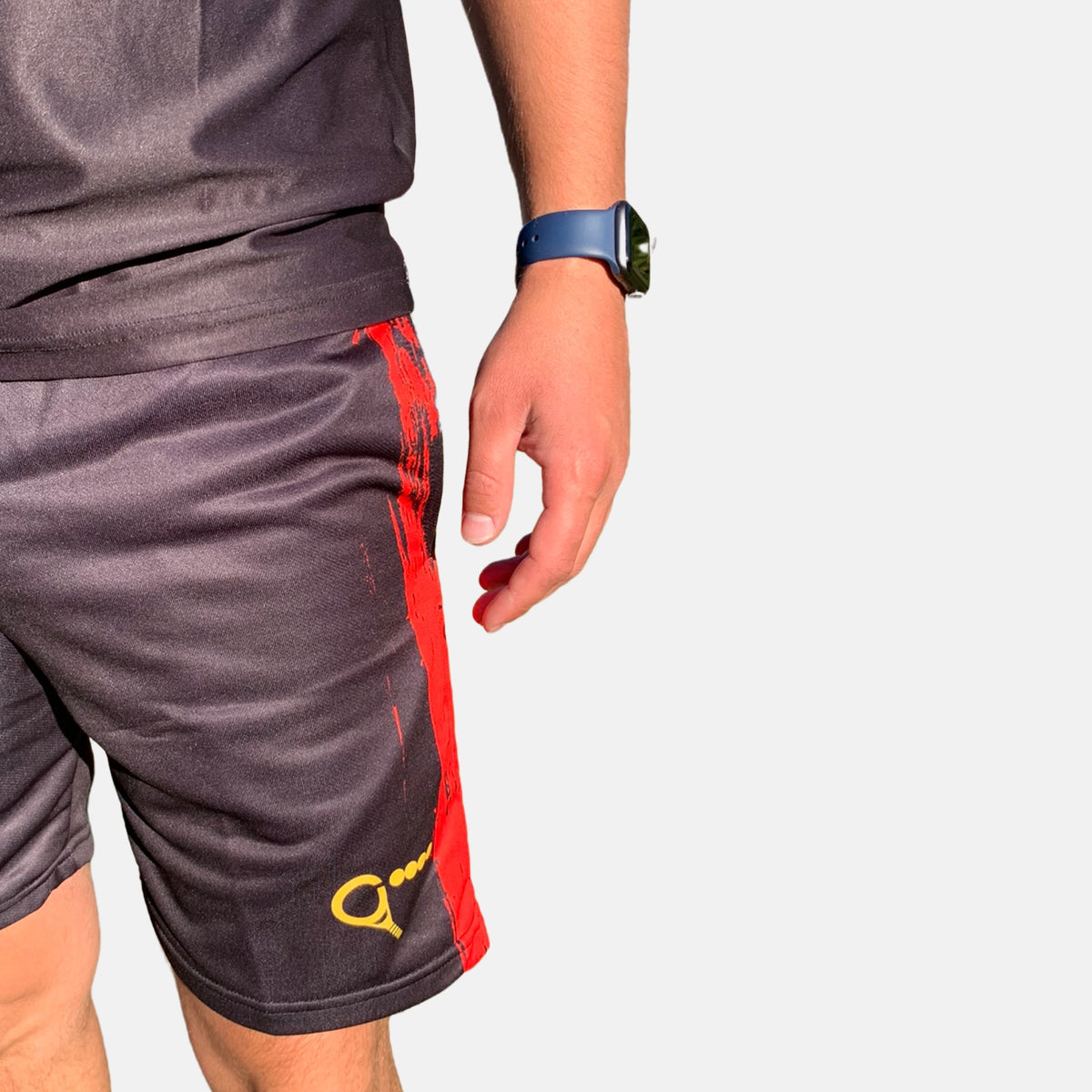 World Cup padel shorts (men's, Belgian colors)