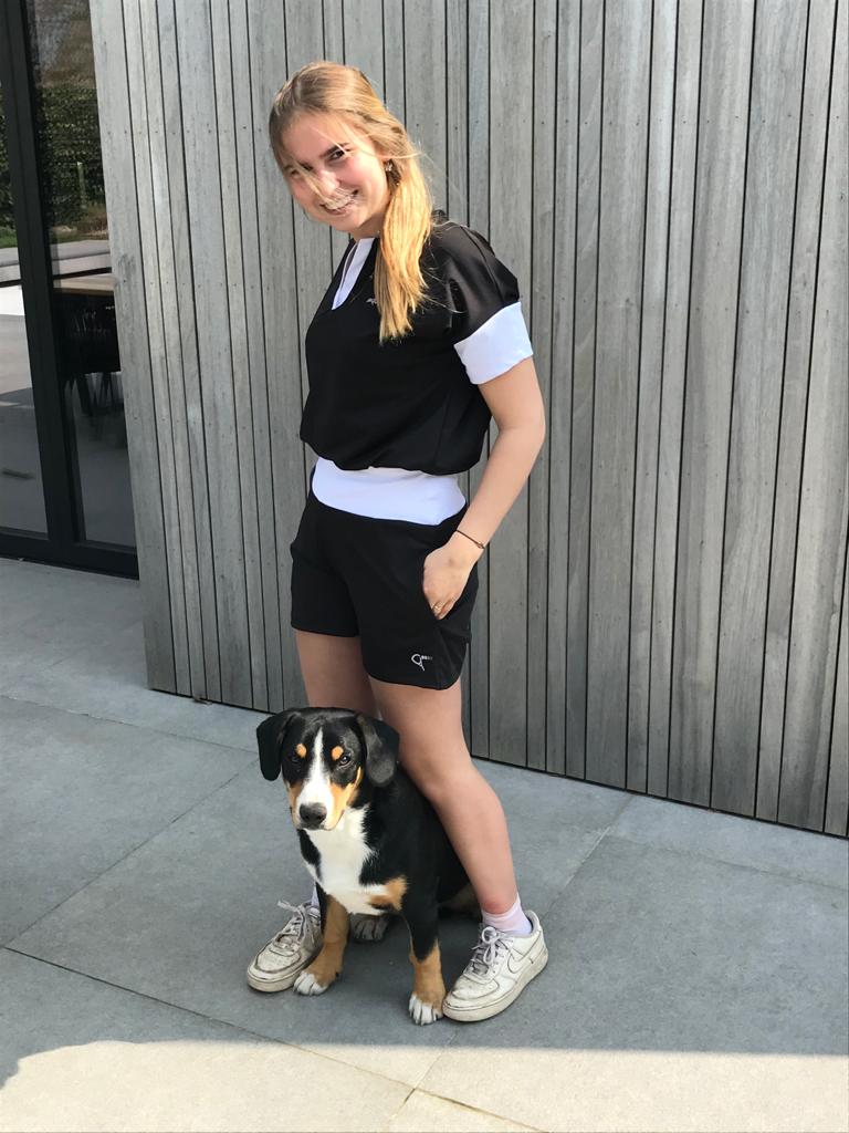 Emma padel t-shirt (black, women's)