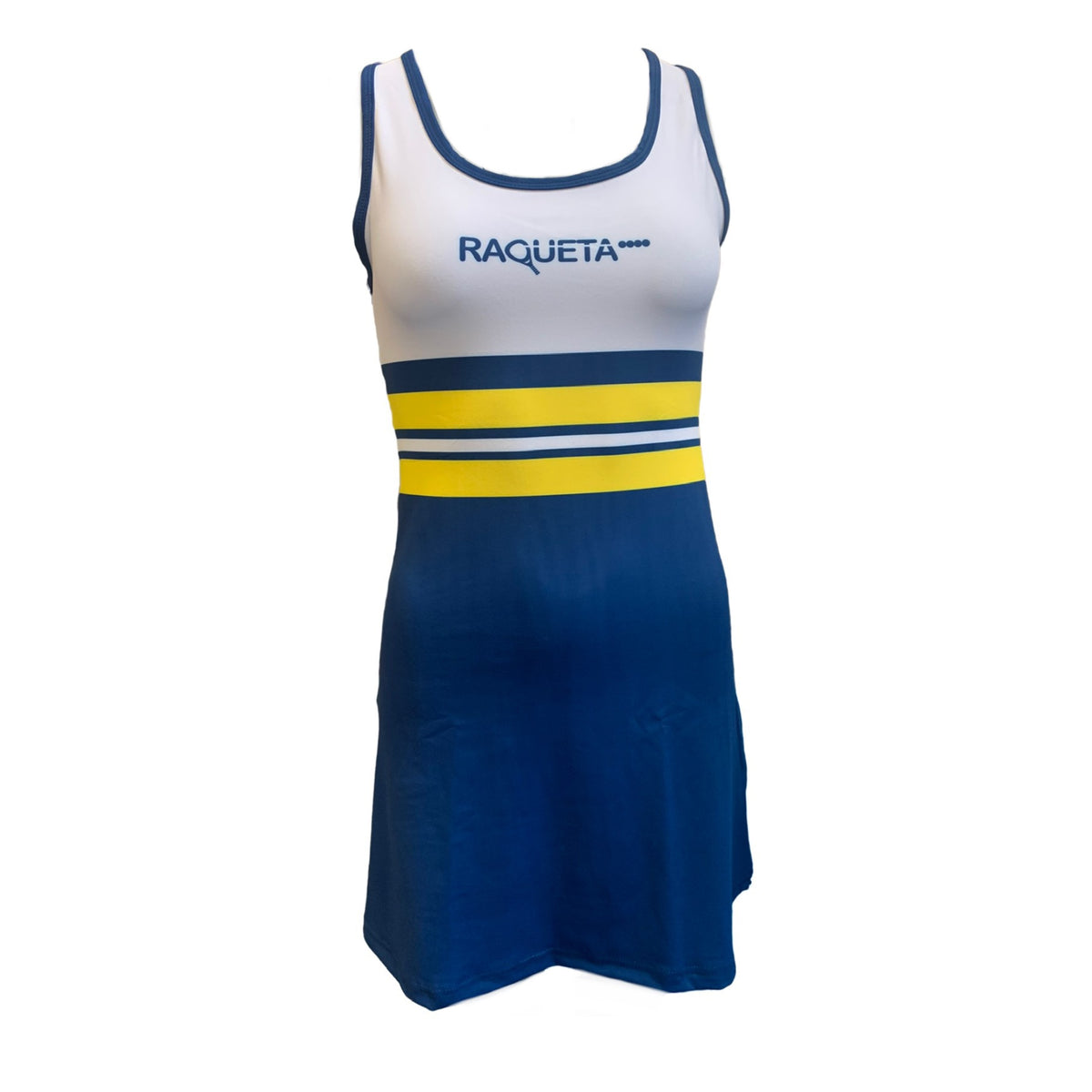 Limited edition Padel Dress (white, blue, yellow, women's)