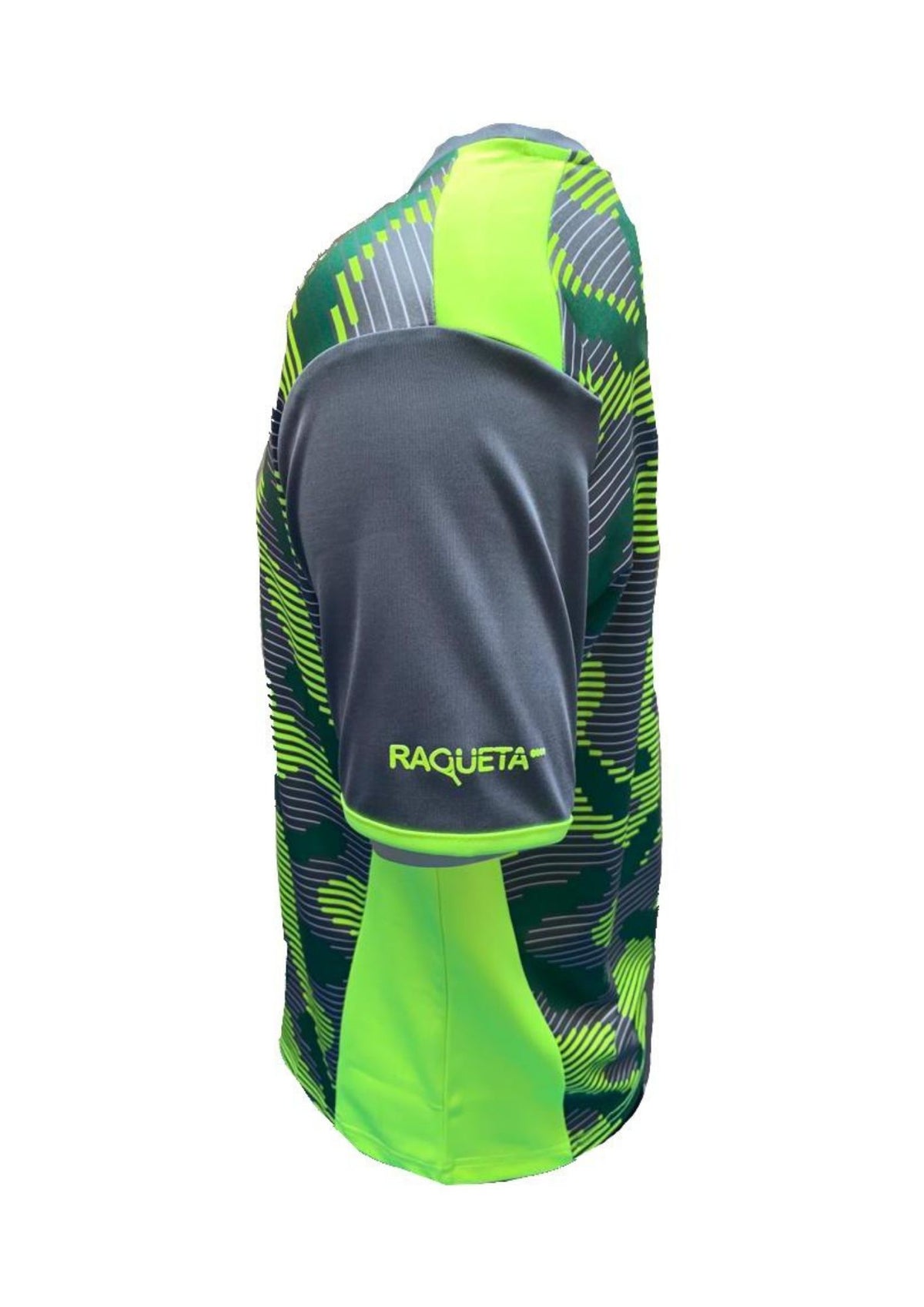 Jack padel T-shirt (camouflage, neon, men's)