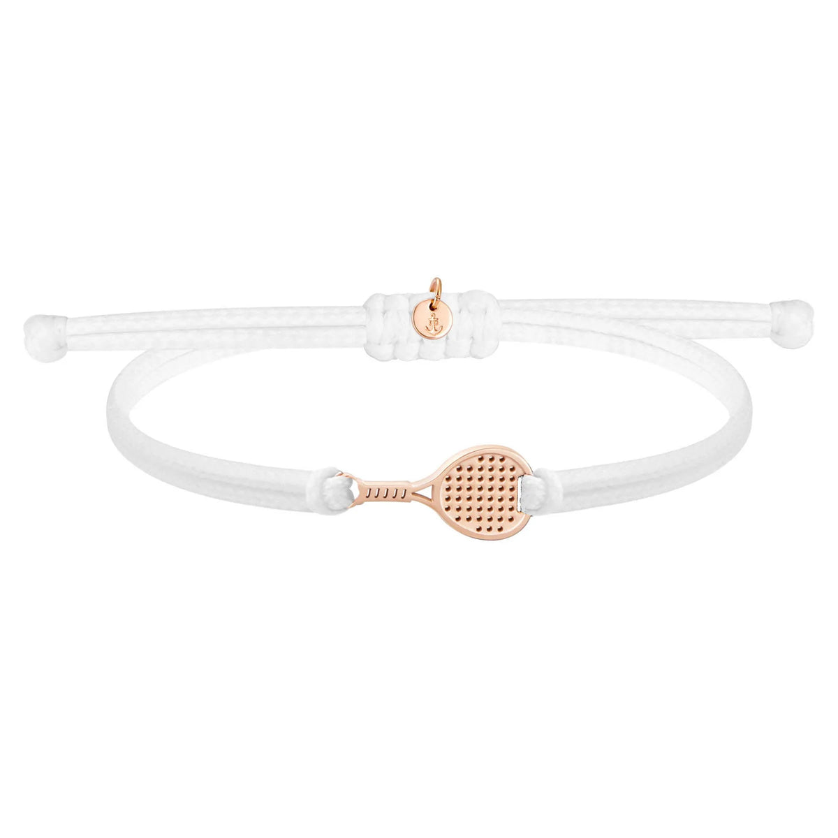 Padel Bracelet (Stainless steel, Rose Gold color, White)
